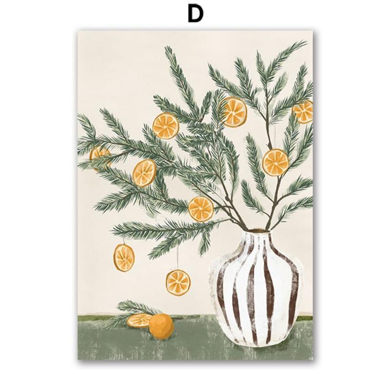 Paris Christmas Tree Shop Vase Plant Socks Gift Wall Art Canvas Painting Posters And Prints Wall Pictures For Living Room Decor