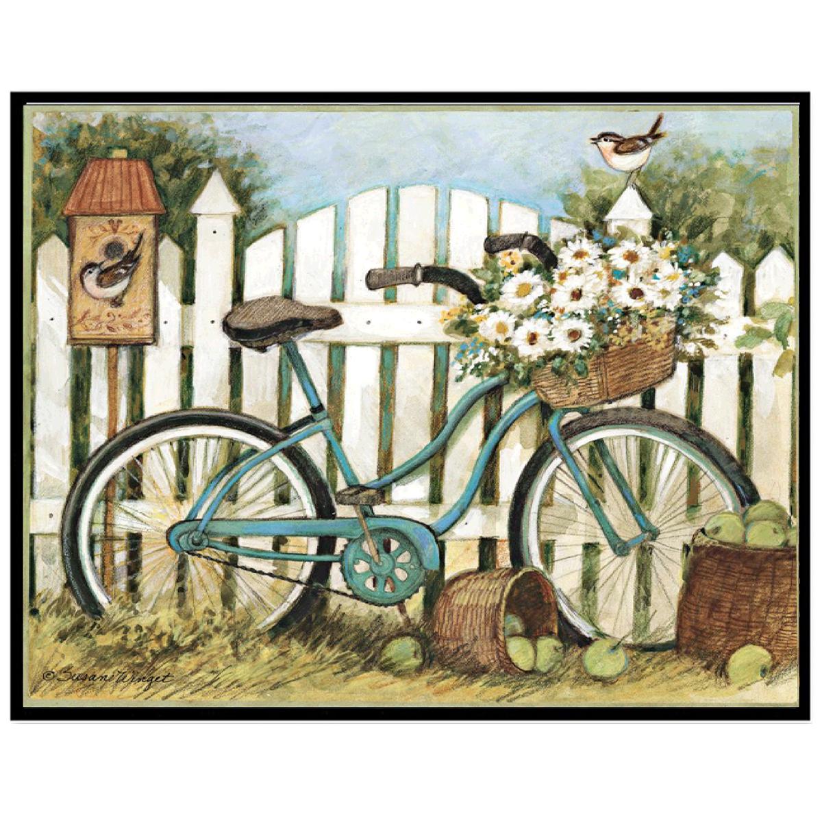 

5D Diy алмазная живопись побережье закат вышивка крестиком Алмазная вышивка мозаика пейзаж велосипед украшение дома живопись подарок 30x25cm