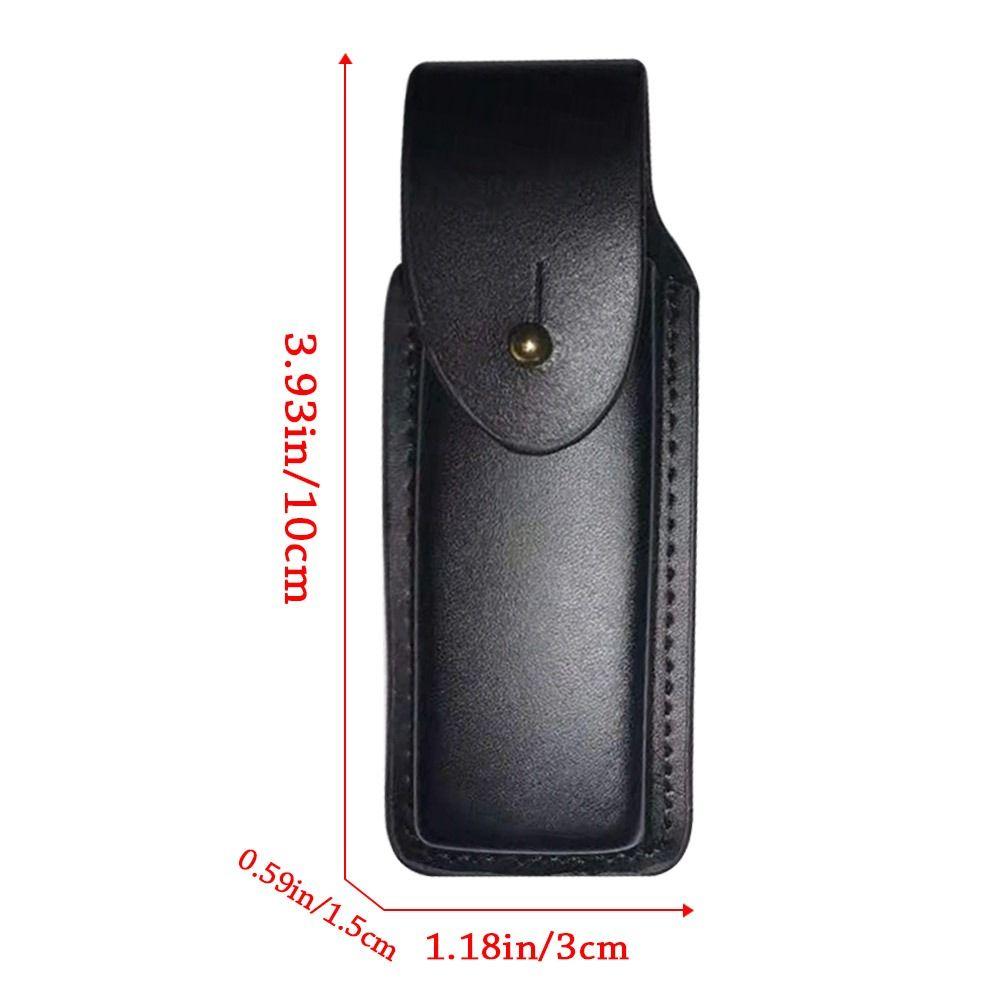 Pocket Hunt Skinnhylseholder Belteløkkekoffert Fold Kniv Tool Camp Outdoor Carry Lommelyktveske
