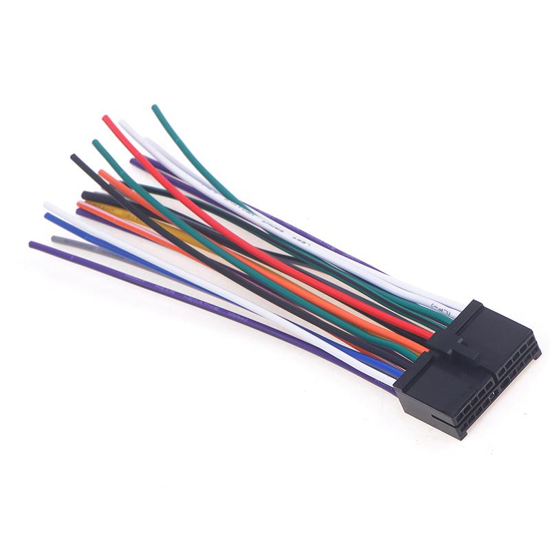 Car Radio Wire Harness 20pin Audio Wiring Adapter Cd Dvd Connector Cable T-plug Power Cord Modified Parts Radio Accessories 4