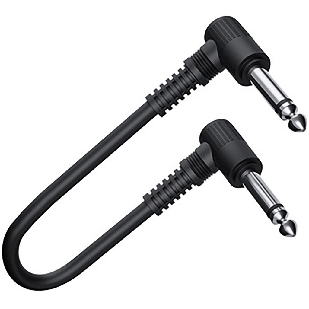 3 ks Kytarový patch kabel Kabely kytarových efektových pedálů Bezhlučné Pravoúhlé Audio kabely Náhradní Díly pro Elektrickou Kytaru