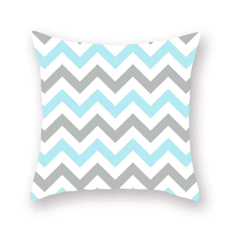 New Color Arrow Geometric Tea Blue Cushion Cover Pillowcase Home Living Room Sofa Chair Decoration Pillowcase