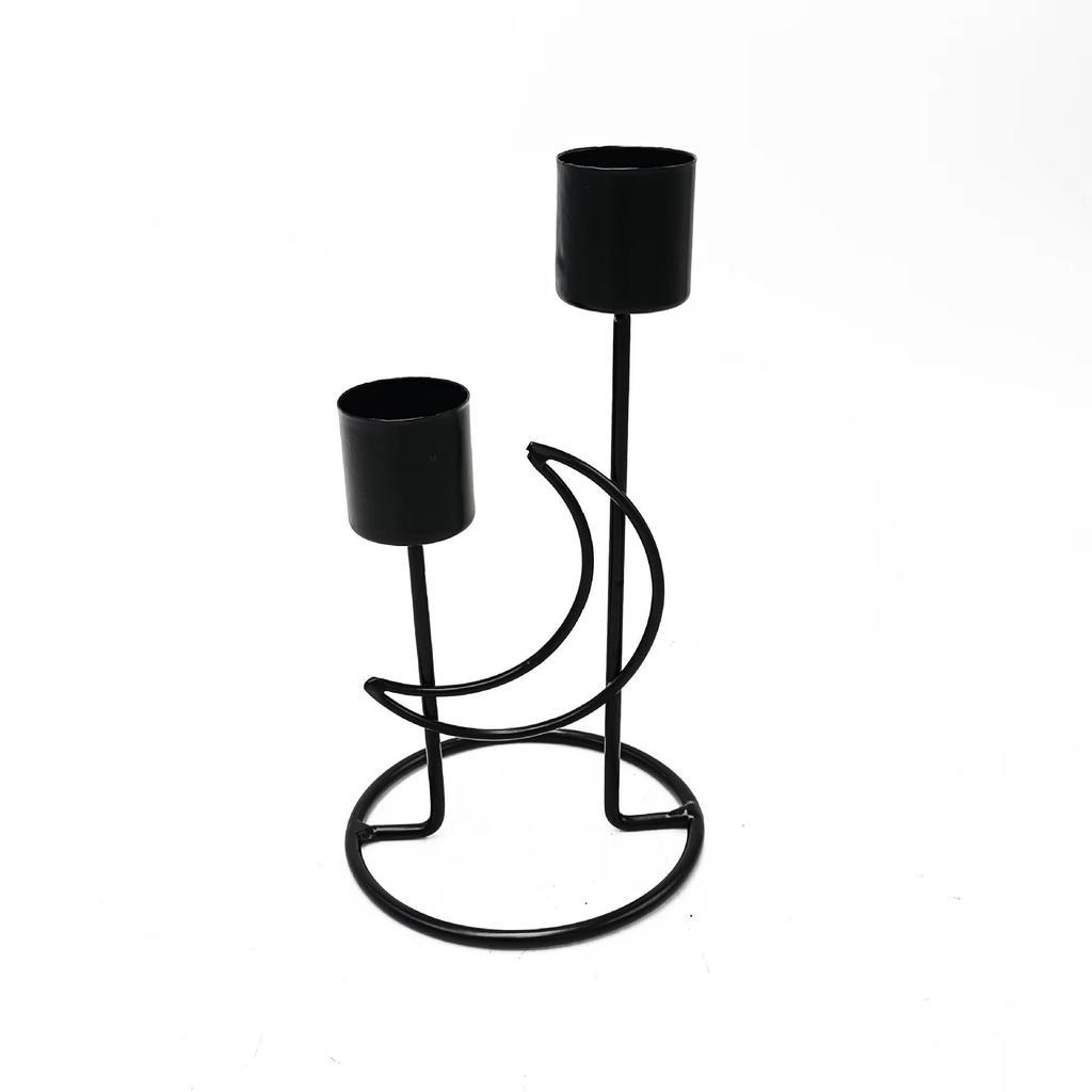 Candle Holder 1pcs Iron Candle Holder Crafts Romantic Candlelight Living Room Bedroom Ornaments Metal Home Decoration