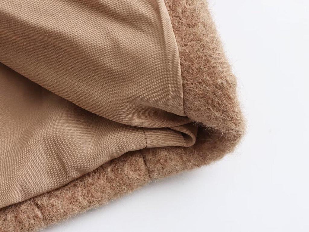 2024 Autumn/Winter European & American Women's Long Wool Coat