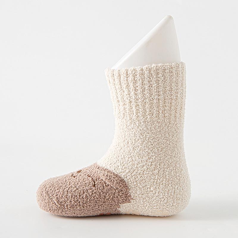 Autumn Winter Children Knee High Socks Thick Warm Coral Fleece Baby Stockings Infant Boys Girls Soft Thermal Long Socks 0-3Years