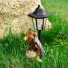 Solar Light Nativity Manger Scene Resins Sculpture Holy Family Ornament For Outdoor Garden Christian Home Decoration