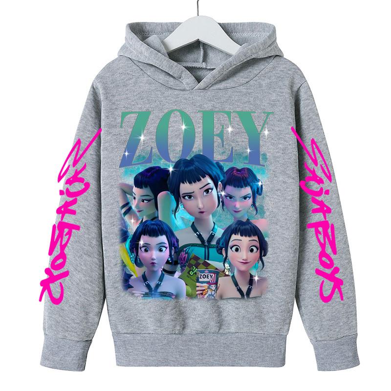 Movie New Kids K-Pop Demon Hunters Hooded Tops Toddler Girl Clothes KPop Demon Hunters Hoodie Girls Fashion Casual Sweatshirt