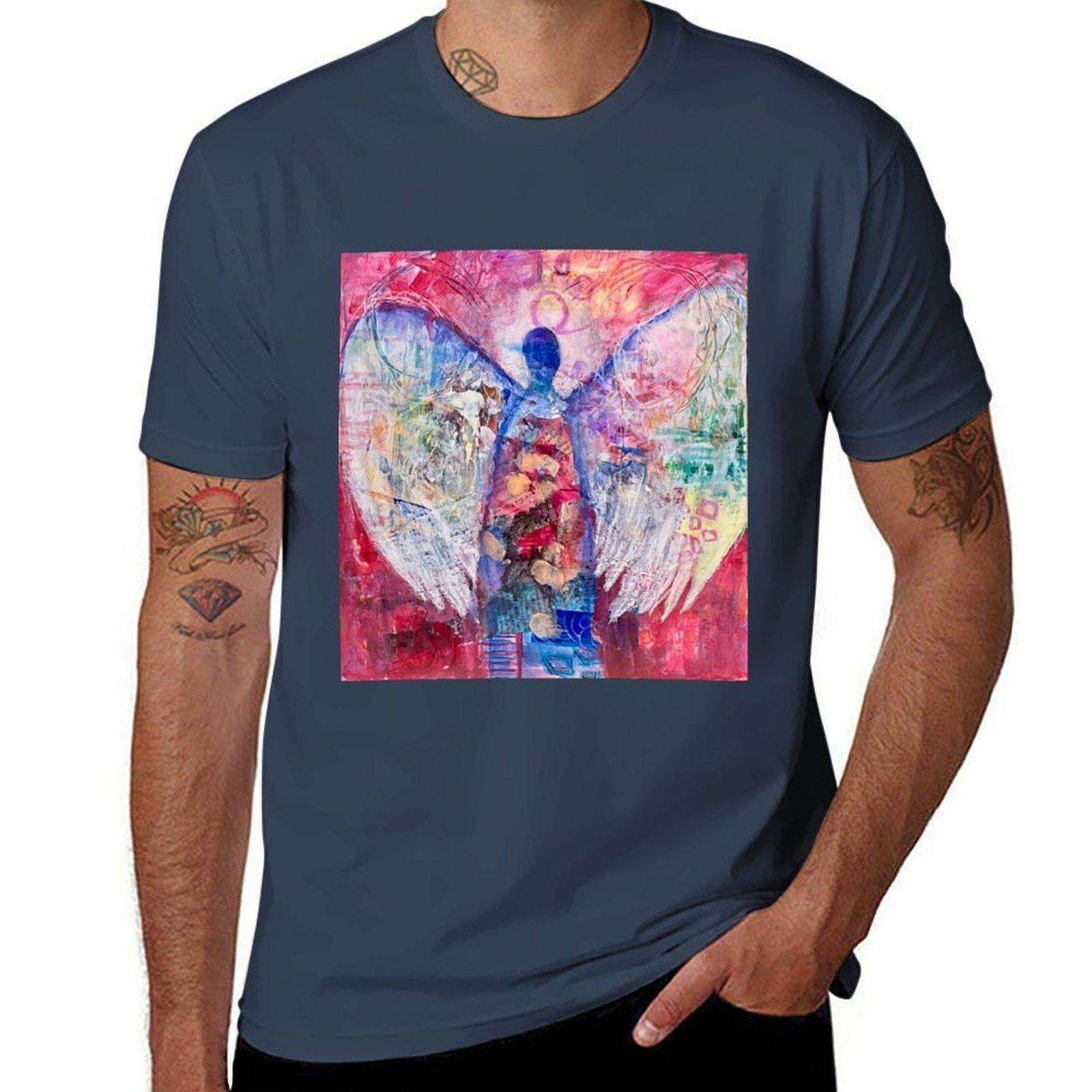 Scrappy Angel TShirt Plus Size Gym Sports TShirt S