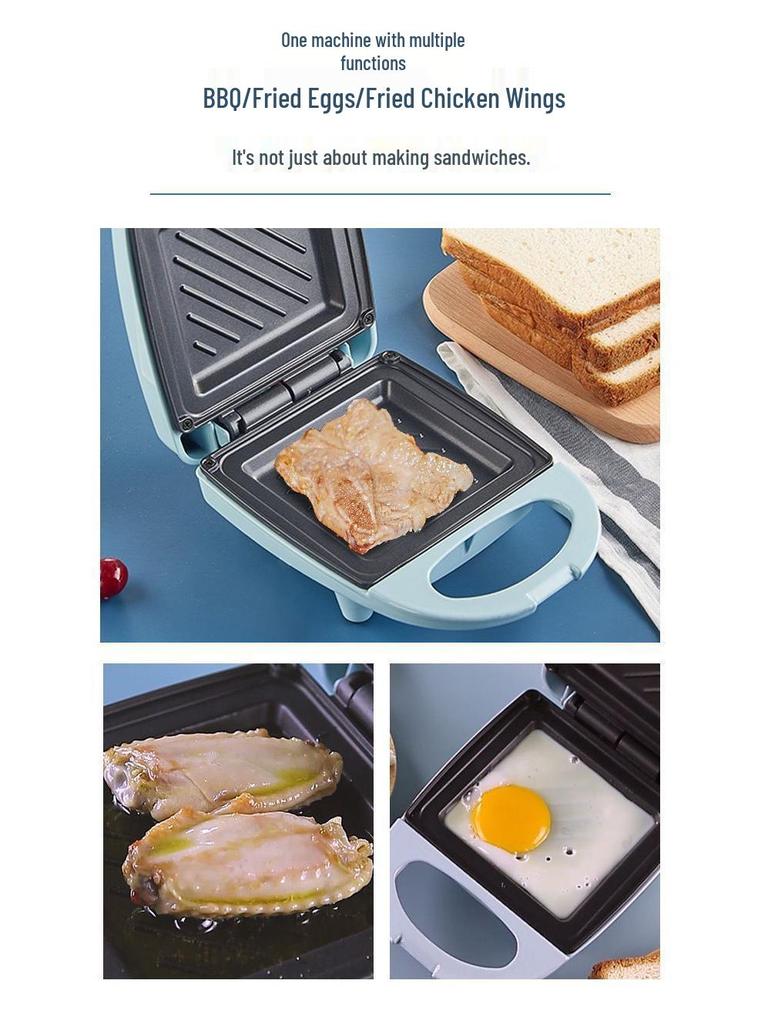 Compact Multi-Functional Sandwich Maker: Electric Toast Grill & Breakfast Press