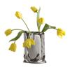 Abstract Ceramic Silver Plant Vase Electroplating Floral Living Room Decor Luxury Flower Hotel Art Decoration Home Accessories