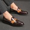 Men's Shoes Spring Pointed Leather Shoes Business Banquet Large Size Leather Shoes Men's Retro 47 Foot Loafers Men's