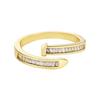 Women's Silver Town Zircon High-End Luxury Pinky Ring Pair