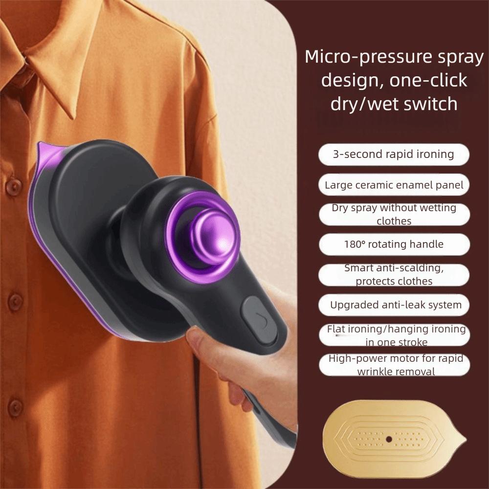 Mini Handheld Steamer Iron Safety Rotation Garment Steamer Anti-scalding High Temperature Resistant Steam Ironing Machine