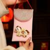 Chinese Style Cloth Red Envelope Cartoon Traditional Red Pocket Best Wishes 2026 Year of The Horse Gift Envelopes Kids Gift