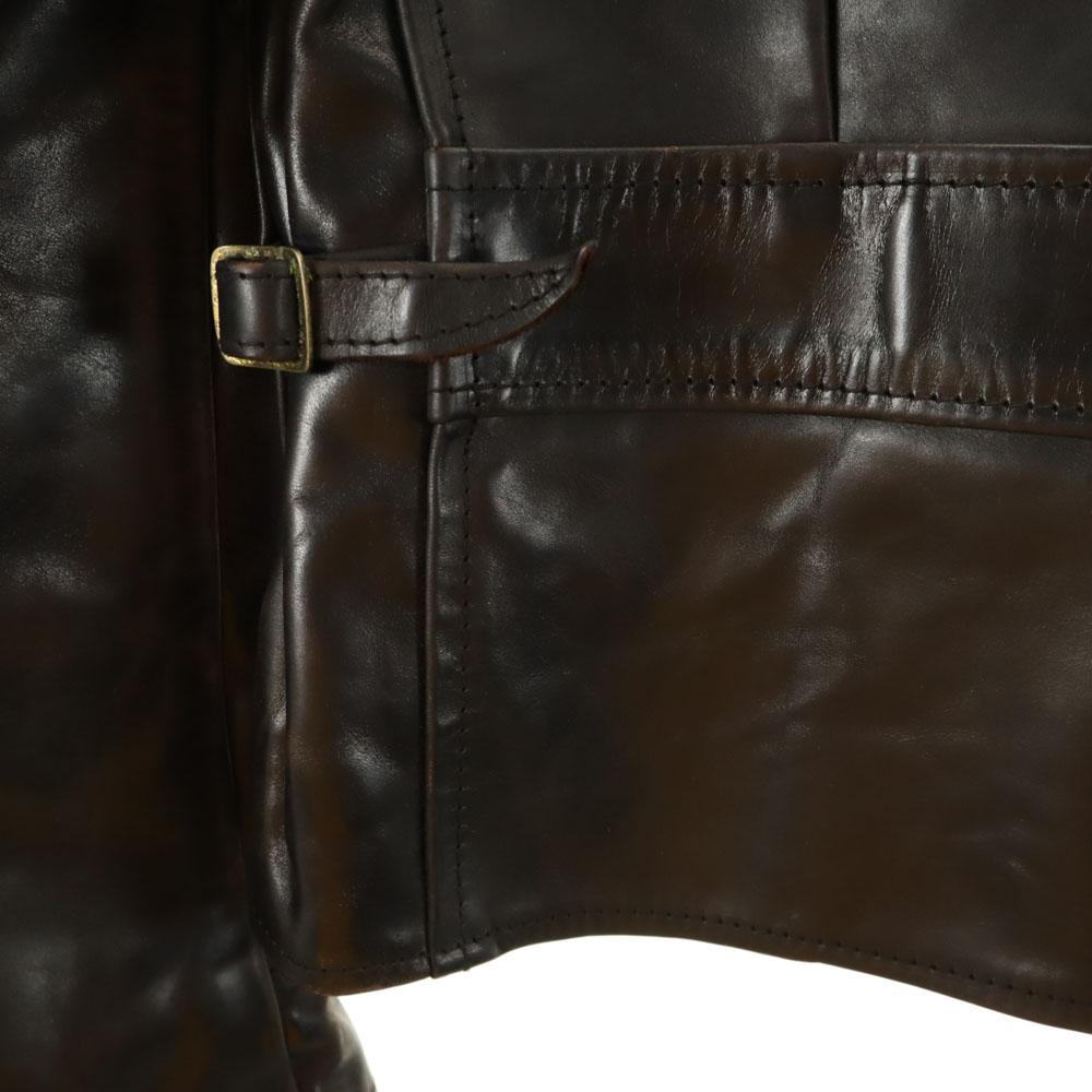 AERO LEATHER Made in Scotland leather jacket 38 black Men's Used