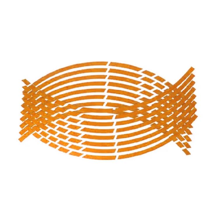 Reflective Stickers Rim Tape Wheel Rim Stripe Decal Sticker Night Safety Stripe жёлтый