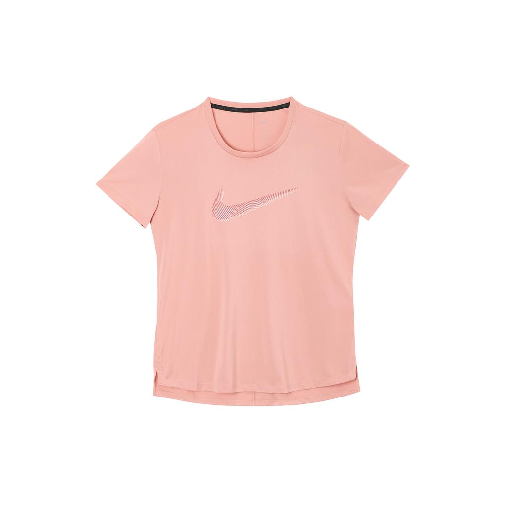 New Nike Set in Sleeve T Shirt Women's Pink FB4697-618