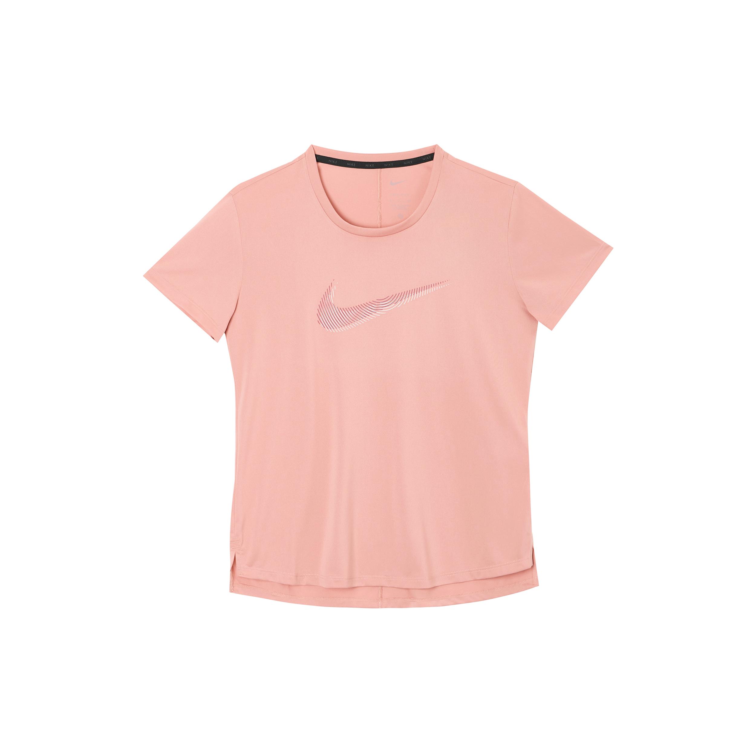 

New Nike Set in Sleeve T Shirt Women s Pink FB4697-618 S