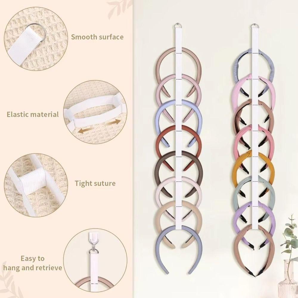 Wall-Mounted Headband Organizer Space Saving Wall Headband Holder Headband Storage Holder Closet