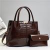 Crocodile Versatile Print Single Shoulder Handbag Featuring Chic Style And Ample Storage Space