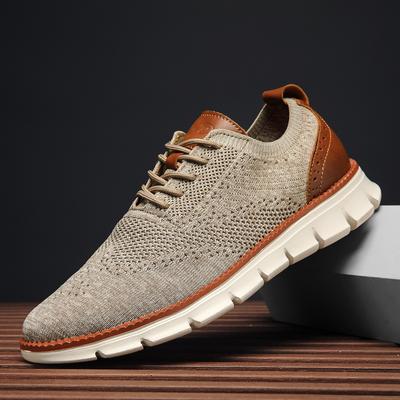 Spring Autumn Men's Sneakers Mesh Breathable Solid Color Comfortable Flats Jogging Sports Low Top Footwear Casual Shoes