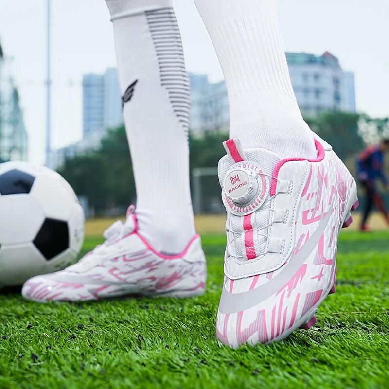 Barnsamhälle Kläder Fotbollsskor Professionella Fotbollsstövlar Pojkar Inomhus Fotbollsplan Skor Original Sneakers Barn Snabba