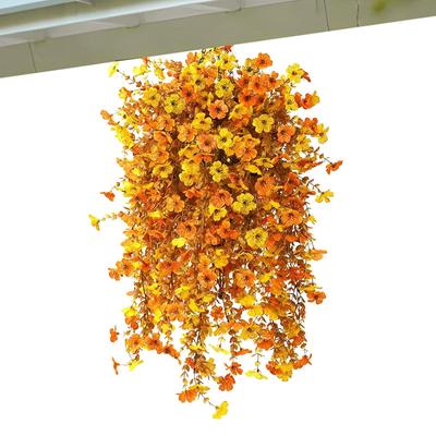 Fall Flowers Artificial For Decoration Realistic Plant 27.5 Inch UV Resistant Fake Flowers For Porch Door Home Indoor Patio