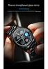 SVJ Men's Double Wheel Hub Watch with 3D Hollow Design and Brake Caliper Style