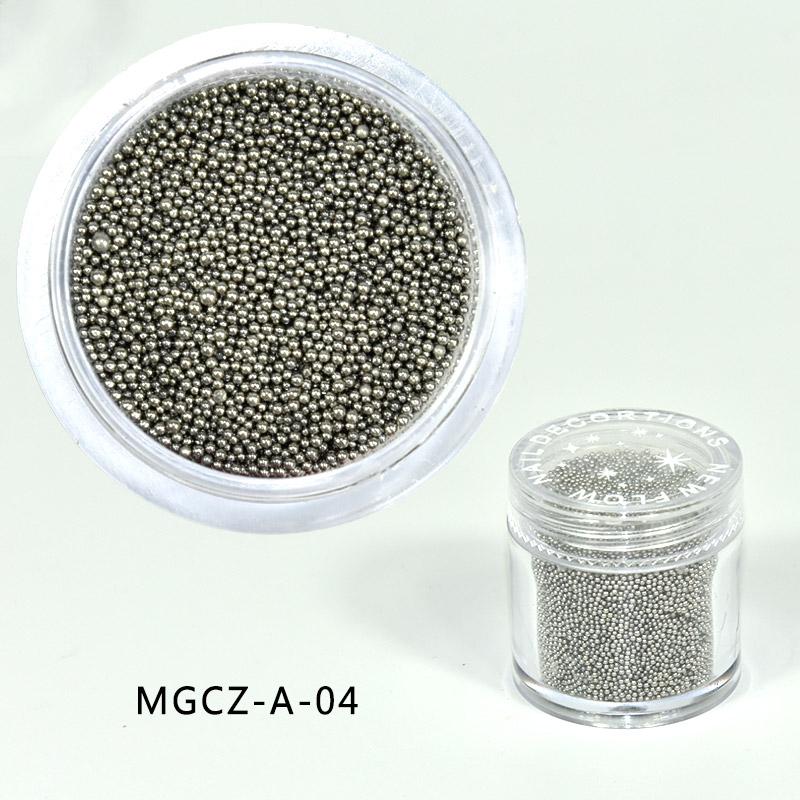

1 Bottle Caviar Nail Art Beads Decoration 24 Colors Micro Round Ball 0.6-1mm Nail Crystal Glass Beads 3D Nail Rhinestones #PG8/6 4