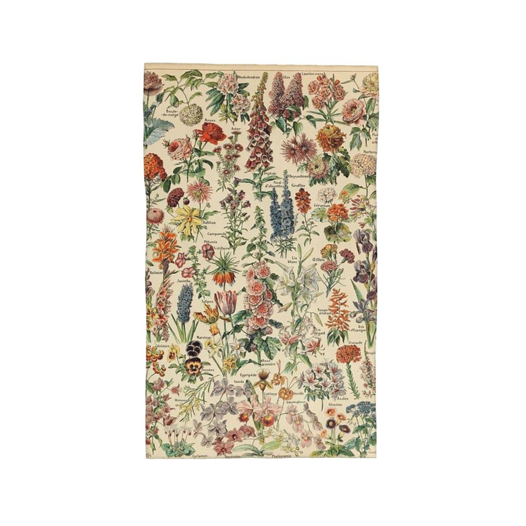Vintage Blumen Poster Weiches Gesichtstuch Schnelltrocknend Pool Bad Baumwollhandtücher Atmungsaktiv