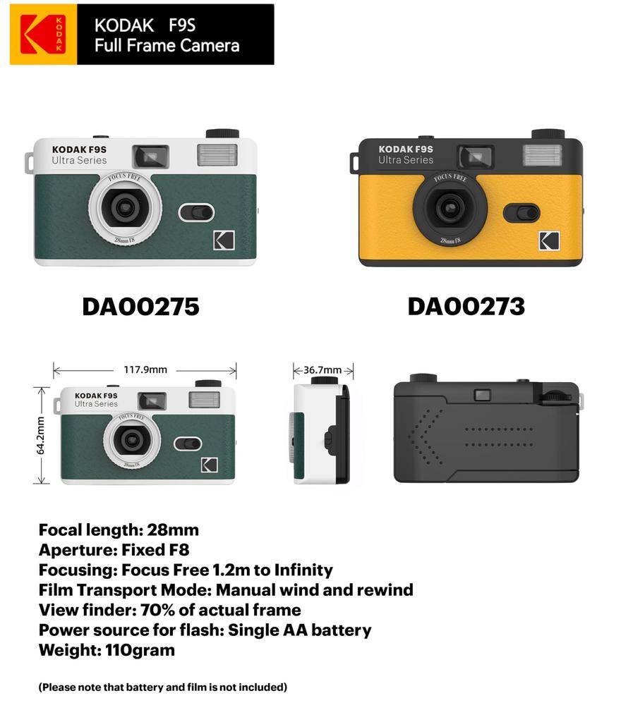 Kodak Film Camera ULTRA F9S ()(BLACK/YELLOW)