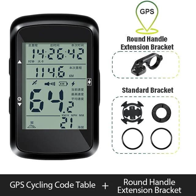 NEWBOLER Ciclocomputador Inalámbrico GPS Velocímetro de Bicicleta MTB Bicicleta de Carretera Impermeable Recargable por USB Accesorios para Bicicleta