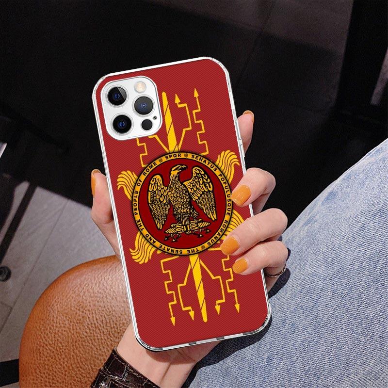 SPQR Roman Imperial Legionv Phone Case For iPhone 17 Air 16 Pro Max 16E 15 + 14 Plus 11 12 13 Mini 7 8 SE Gift Print Cover Funda