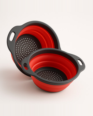 Silicone Colander Fruit Vegetable Strainer