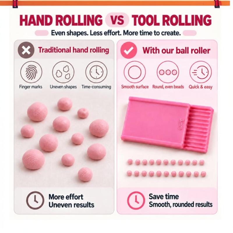 3Mm Clay Gel Ball Maker Pottery Hand Rolling Shaping Tool Nail Art Carving Mold Diy Jewelry Earrings Handmade Craft Supplies