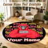 Round Rug Custom NameGorilla Tag Cartoon Pattern Non Slip Carpet Home Floor Decor