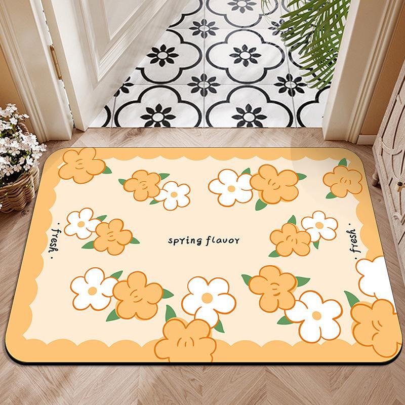 Entrance Carpet Anti Slip Floor Mat Easy To Maintain Bathroom and Toilet Entrance Foot Mat