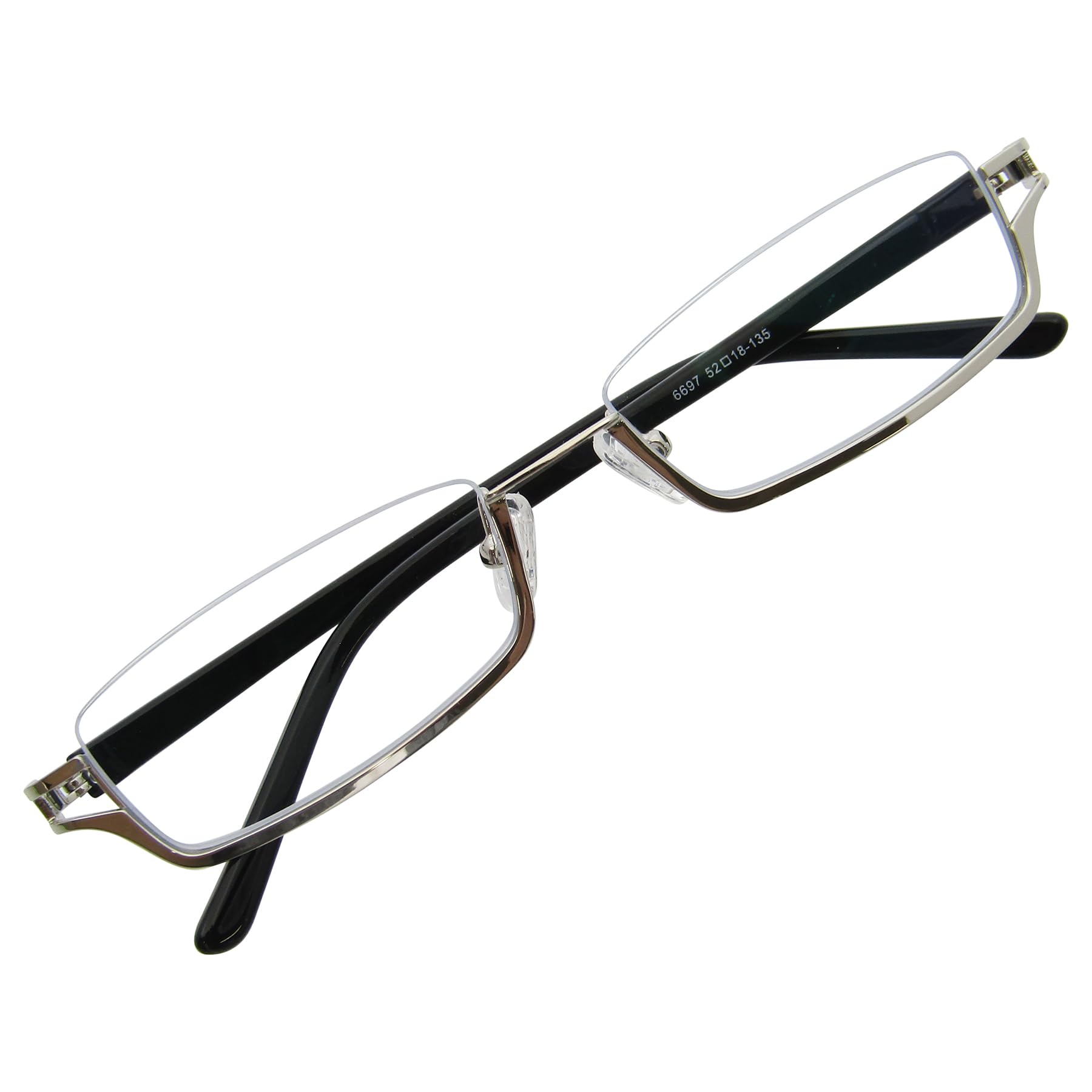 

Квадратные очки для свиданий с оправой Reverse Nyroll Unisex UV Protection 6697 [KKD] (Серебряный) серебряный