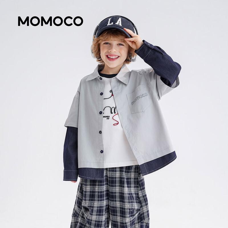 MOMOCO Boys' Fashion Long Sleeve Casual Shirt