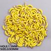 5pcs Enamel Charm Ladybug Bee Croissant Ice Cream Charms For Jewelry Making Supplies Food/Animal Pendant 3D Banana DIY Materials