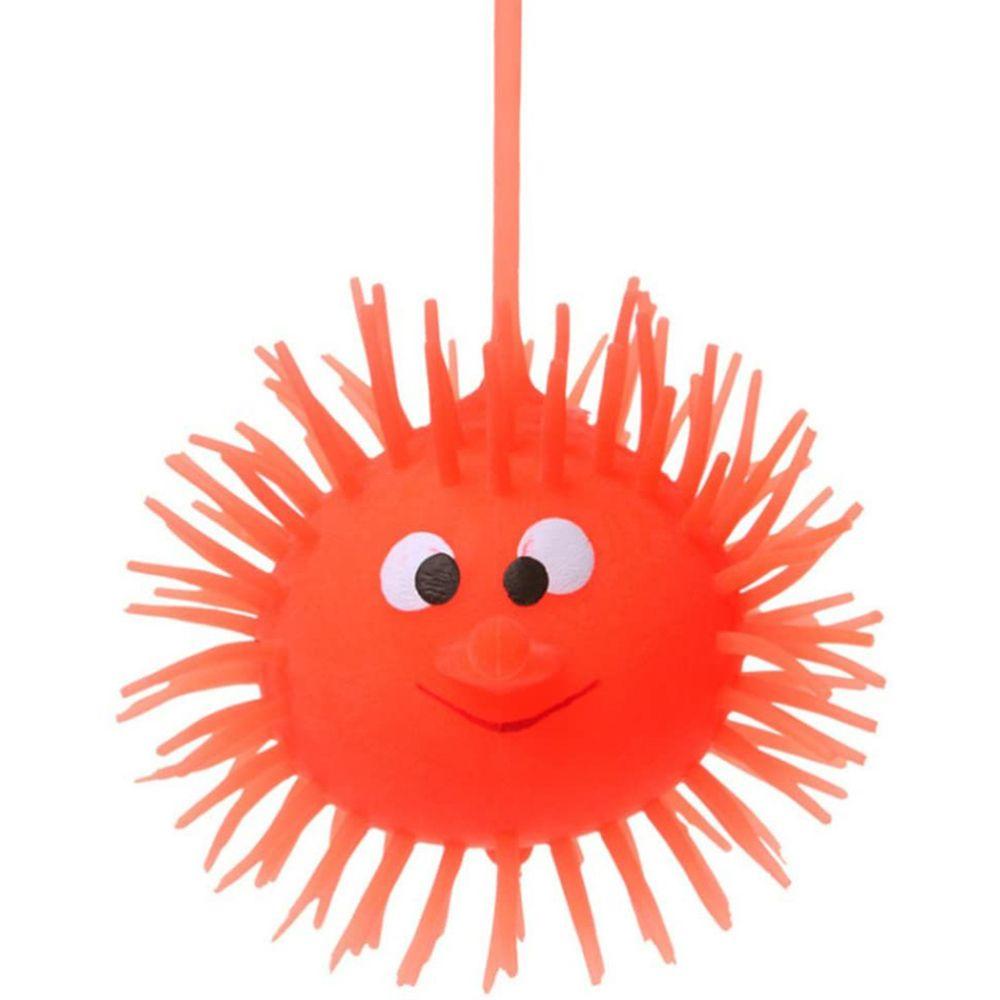 Random Baby Elastic Toy Vent Ball LED Light Up Toy Glowing Hair Flash Ball Elastic Glow Hair Ball