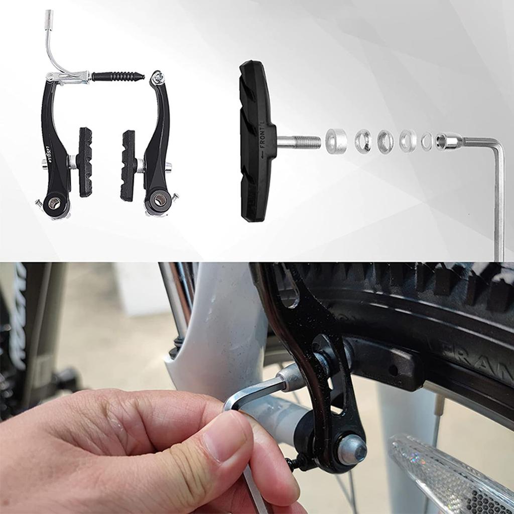 Bicycle Brake Shoes 70mm V Type Brake Pads High Durability