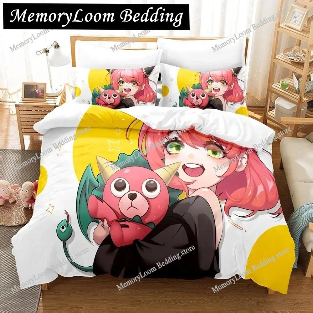 SPY×FAMILY Anya Forger Cute Bedding Set Cartoon Anime Adult Kid Bedroom Soft Duvet Cover 3D Print Vibrant Kawaii Anime Cozy Set