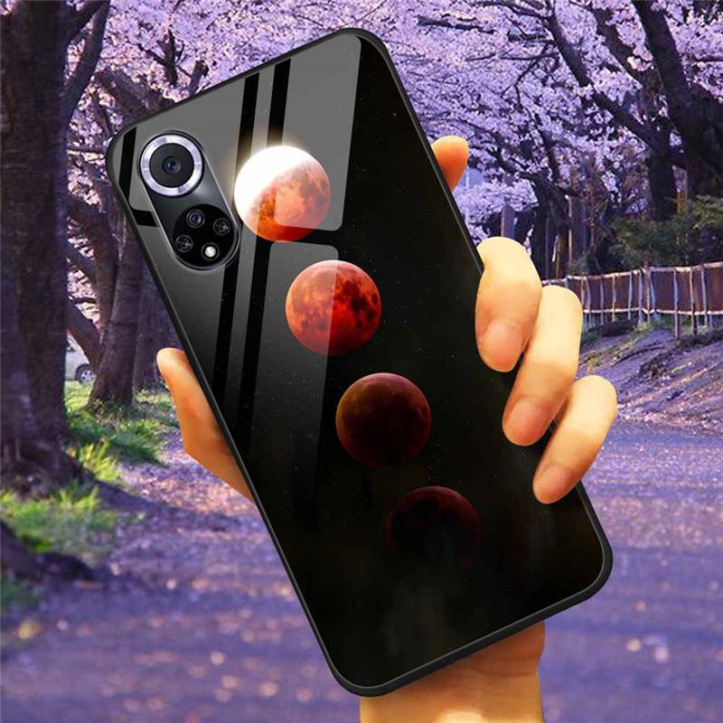 For Honor 50 Pro Case Tempered Glass Starry Marble Hard Back Cover for Huawei Honor 50 Phone Cases Honor50 Protective