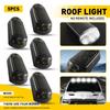 5pcs Wireless Solar Cab Lights Punch Free LED Roof Lamps Cold White Waterproof