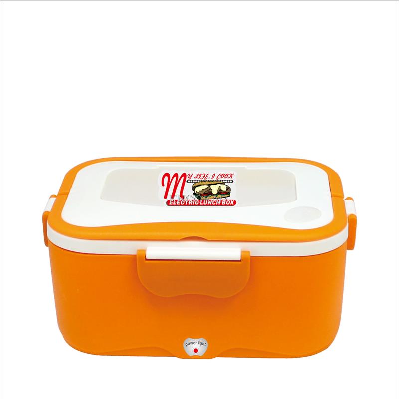 Electric Heated Lunch Box Electric Stainless Steel Inner Pot Lunch Box Set Portable Heated Food Warmer Box for Car 12V/24V/220V 220V оранжевый