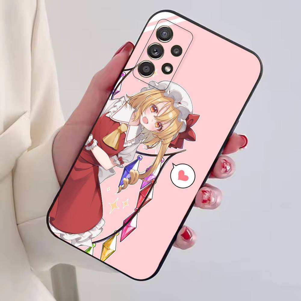 Anime T-TouHou Project Girl Phone Case For Samsung S25,S24,S21,S22,S23,S30,Ultra,S20,Plus,Fe,Lite,Note,10,Black Cover