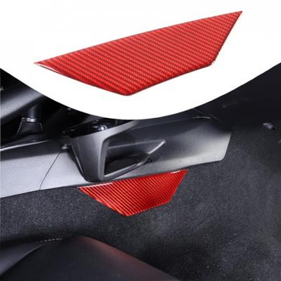 Red Carbon Gear Shift Right Side Storage Panel Sticker For Mazda MX-5 Miata 16+