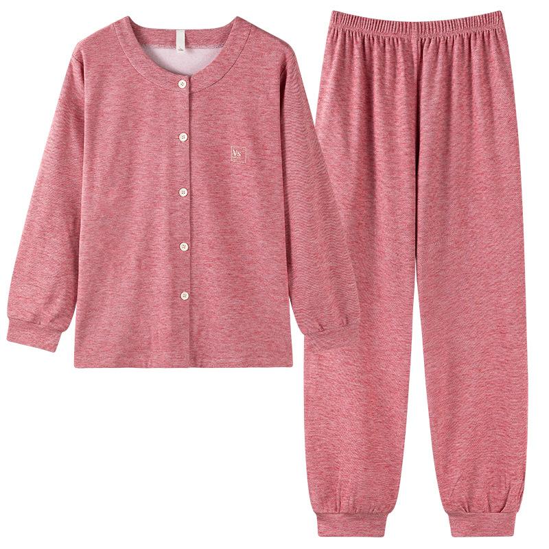 German Velvet Pajamas Women'S Autumn And Winter Thickened Warm Long-Sleeved Winter Large-Size Casual Thin Velvet Winter Loungewear Set