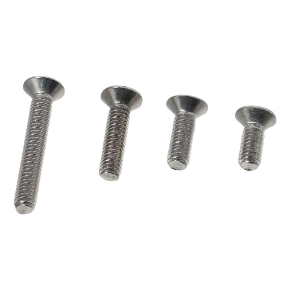 50pcs Durable 304 Stainless Steel Phillips Drive Screws Silver M4 Machine Screws Bolt Screw Pull Handles